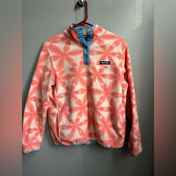 Lands End Women’s Fleece Snap Heritage Sweatshirt - Picture 1 of 6